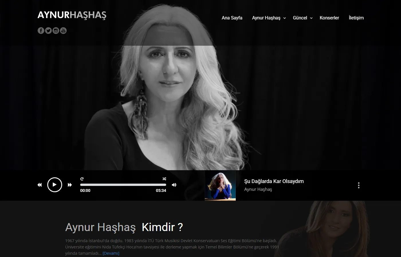 Aynur Haşhaş: Official site of Turkish folk singer Aynur Haşhaş, with her albums, videos and concerts.