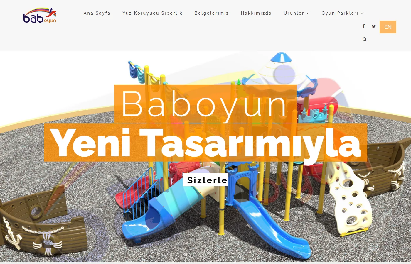 Bab Oyun: Product site of a manufacturer of playground sets, outdoor fitness equipment and park furniture.