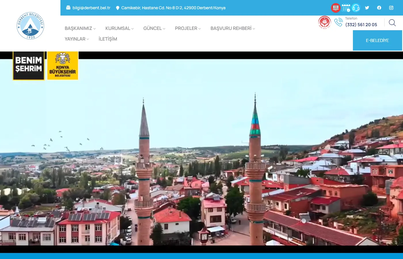 Derbent Belediyesi: Official site of Derbent Municipality, presenting its services, projects and announcements.