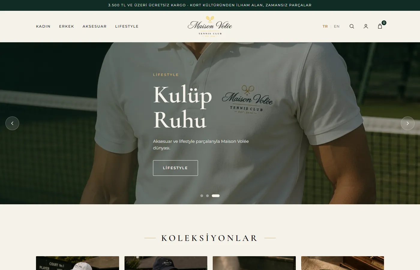 Maison Volée: Elegant online storefront for boutique fashion and design pieces, with collections and online sales.