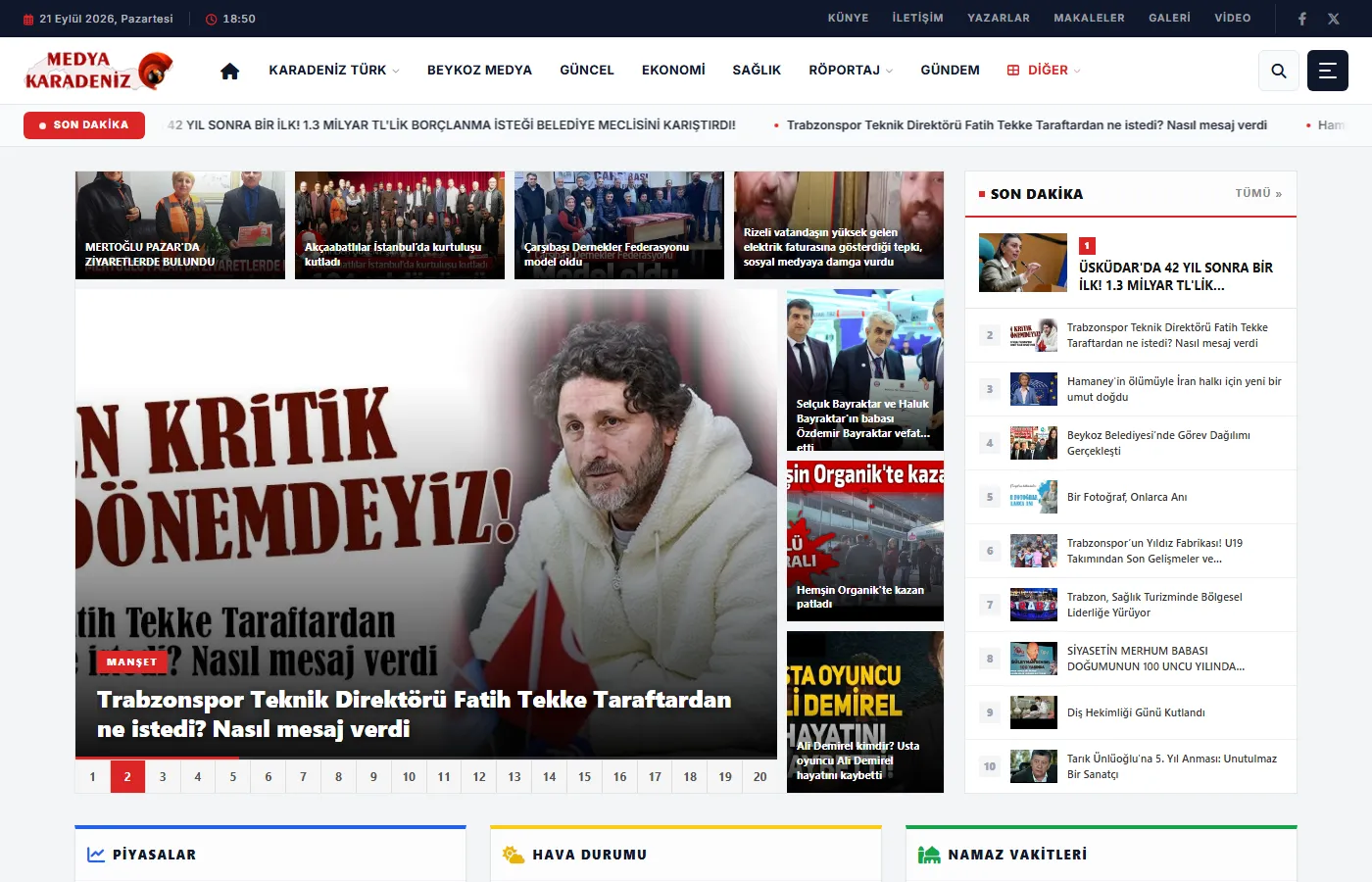 Medya Karadeniz: News site covering Türkiye and world affairs.