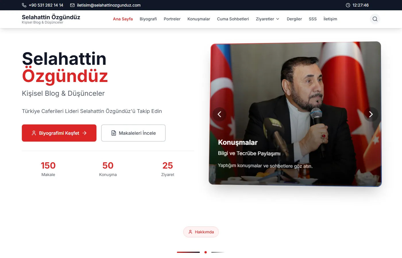 Selahattin Özgündüz: Personal blog of Selahattin Özgündüz, with his biography, speeches and articles.