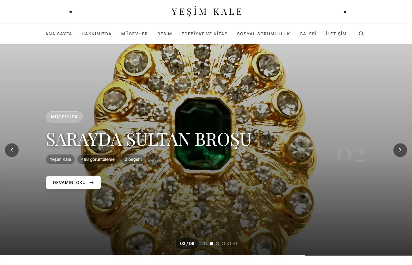 Yeşim Kale: Site of artist Yeşim Kale, presenting her jewellery designs, paintings and writing.